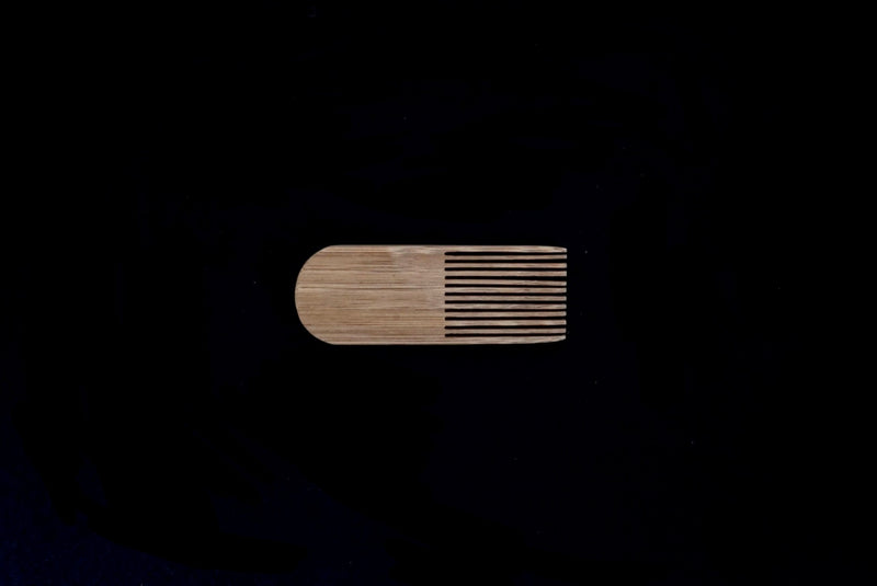 Bamboo Kushi Comb, 12 Prong