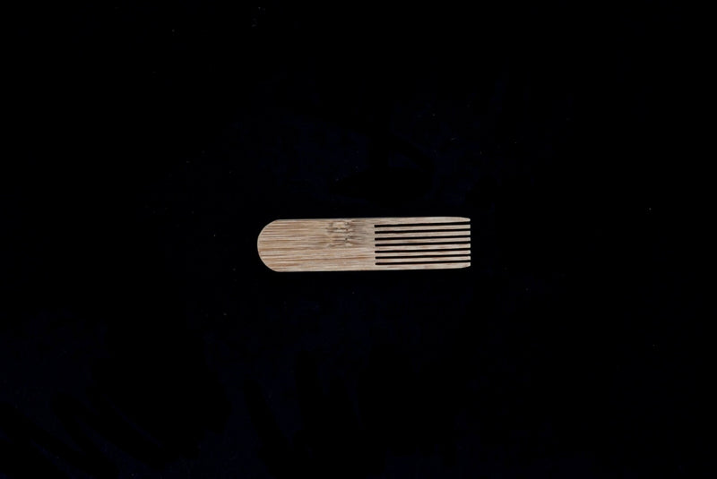 Bamboo Kushi Comb, 8 Prong