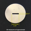 Clay Gun Extruder Die, Rounded Rectangle (0.75")