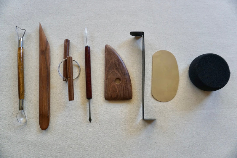 8 Piece Pottery Toolkit for Throwing and Handbuilding
