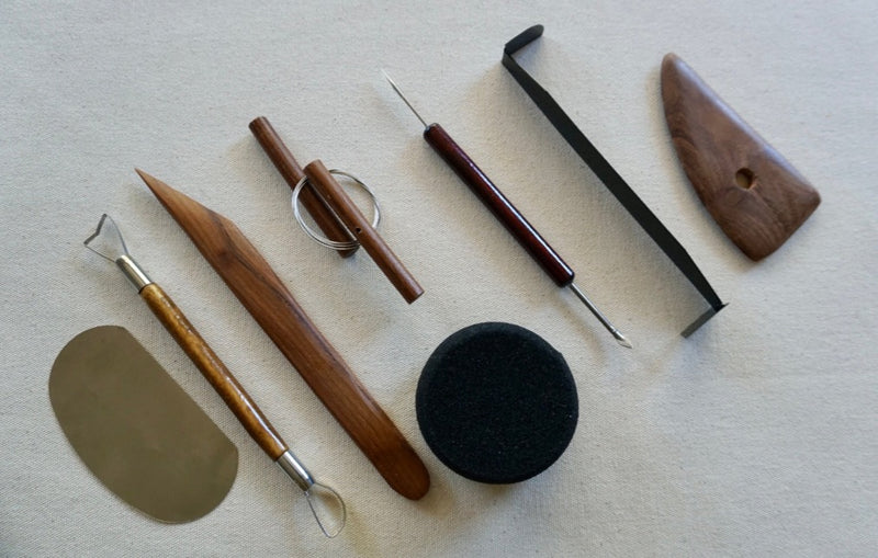 8 Piece Pottery Toolkit for Throwing and Handbuilding