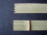 Double Ended Bamboo Kushi Comb, 5,5 Prong