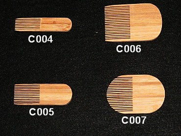 Bargain Bin - Bamboo Kushi Comb, 12 Prong