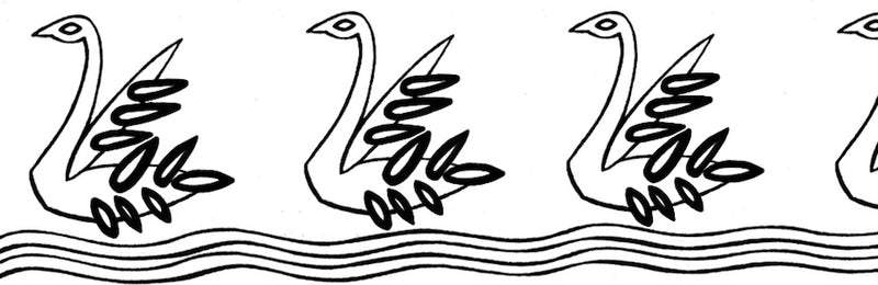 Roller Stamp, Swan